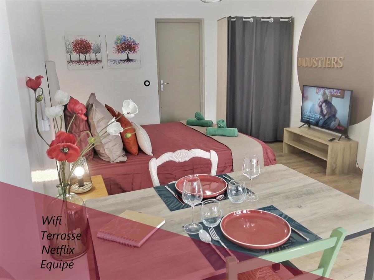 Studio Tout Confort, Terrasse, Calme Moustiers #7 Apartment Екстериор снимка